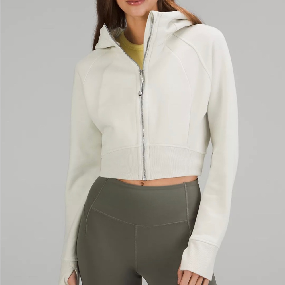 Lululemon Scuba hoodie, cropped, full zip, size 2, brand new never worn
